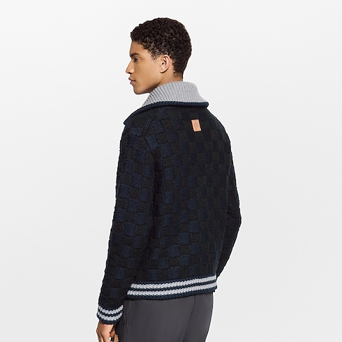 Damier Knit Blouson in Men's Ready-to-Wear All Ready-to-Wear collections by Louis Vuitton (Product zoom)
