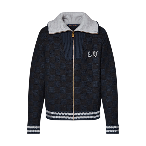 Damier Knit Blouson in Men's Ready-to-Wear All Ready-to-Wear collections by Louis Vuitton (Product zoom)