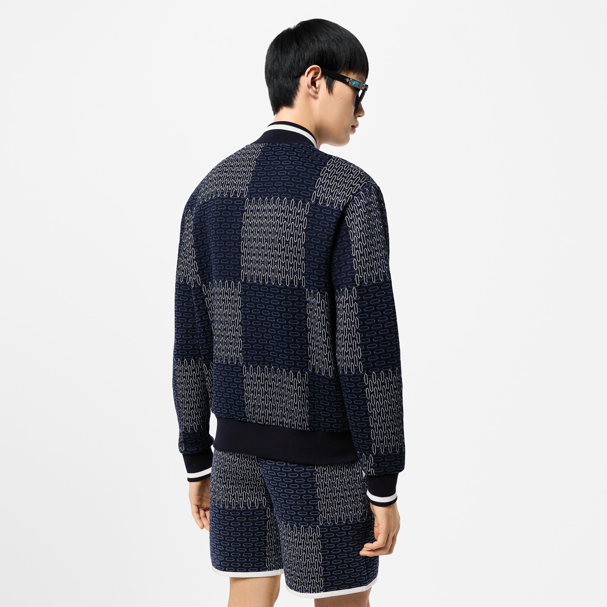 Damier Quilted Cotton Bomber  in Men