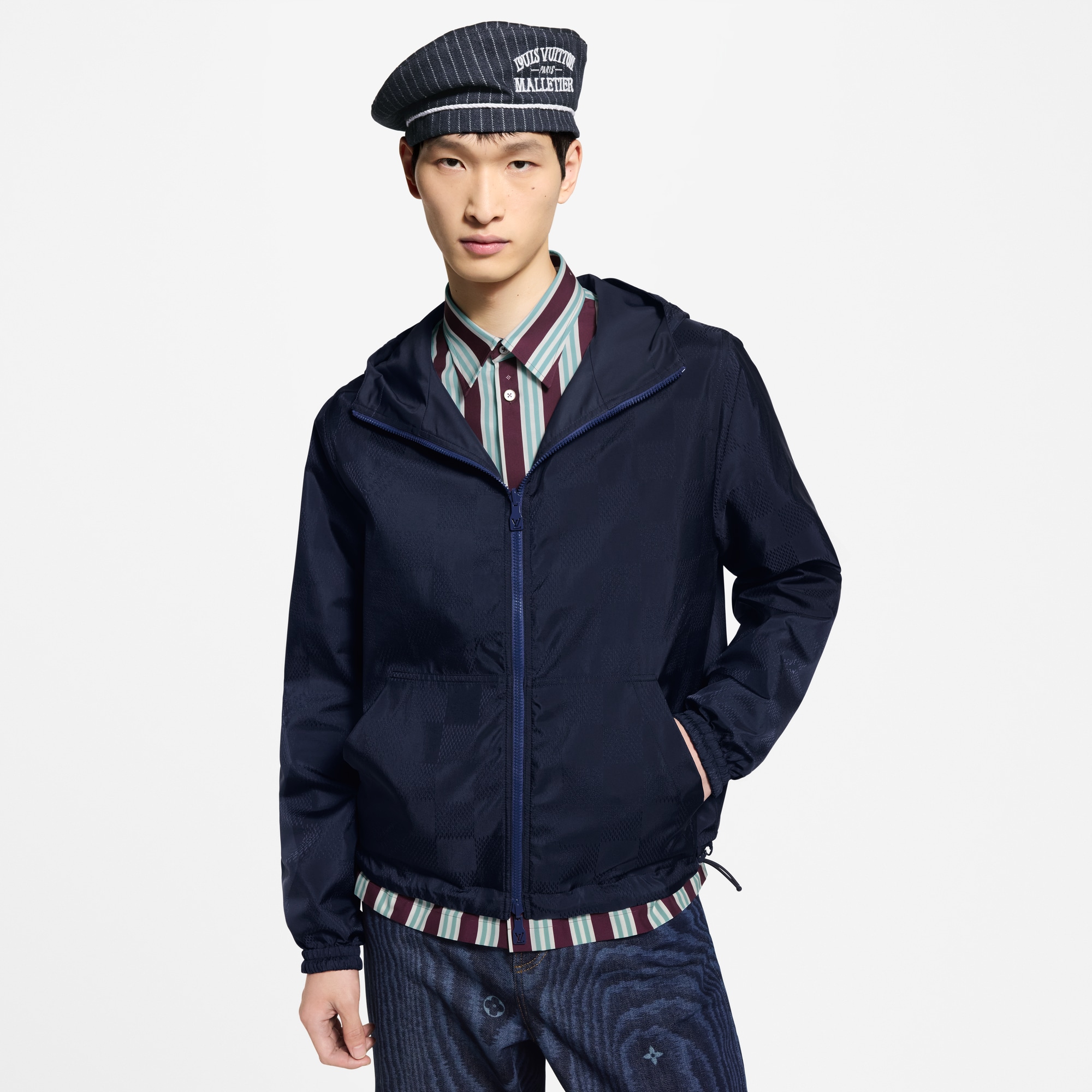 Damier Reversible Windbreaker  in Men