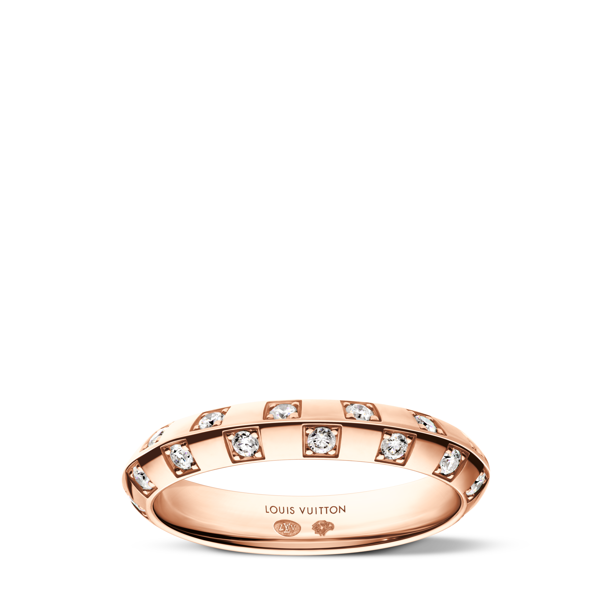 Damier Ring, Rose Gold and diamonds  in Les Extraordinaires