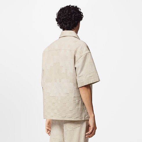 Damier Short-Sleeved Denim Shirt in Men's Ready-to-Wear Shirts collections by Louis Vuitton (Product zoom)