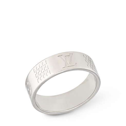 Damier Staples Thin Ring . in Men's Fashion Jewellery Rings collections by Louis Vuitton (Product zoom)