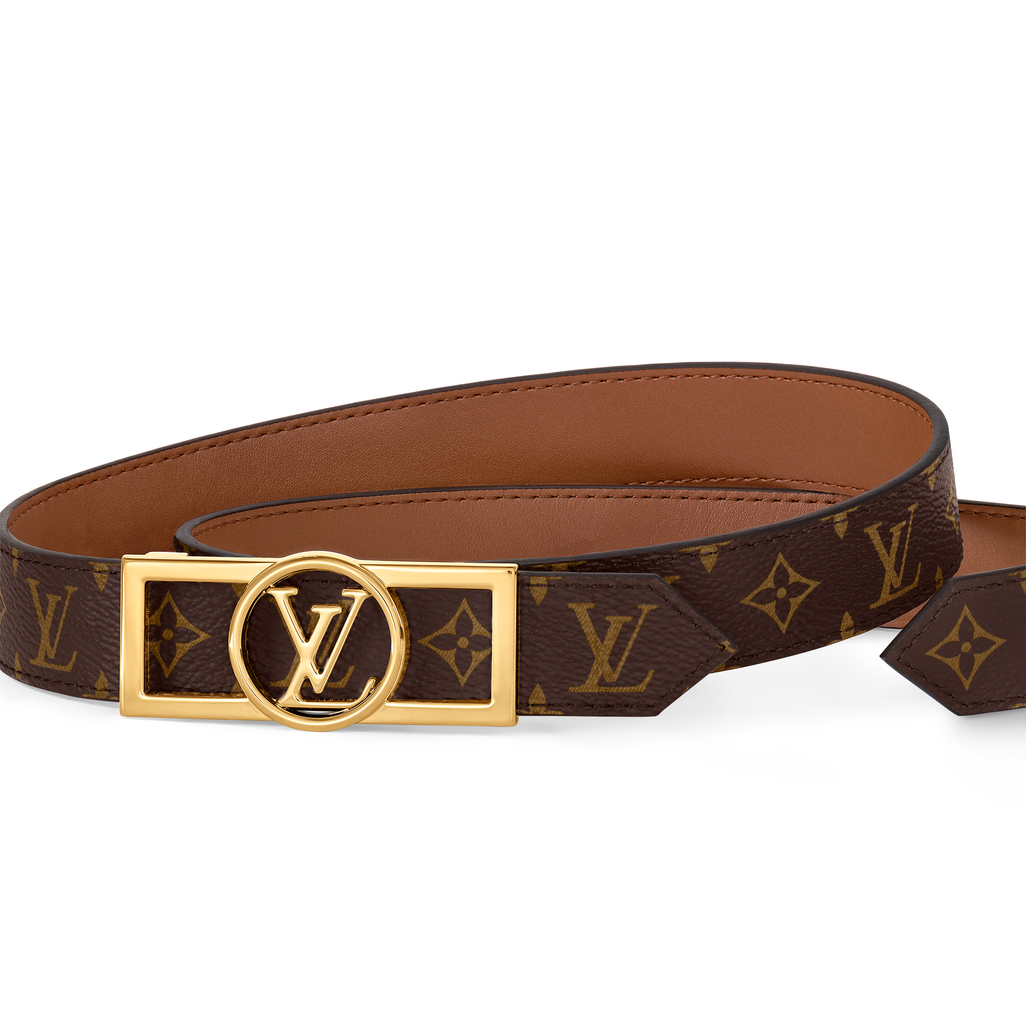 Dauphine 25mm Reversible Belt Monogram in Women