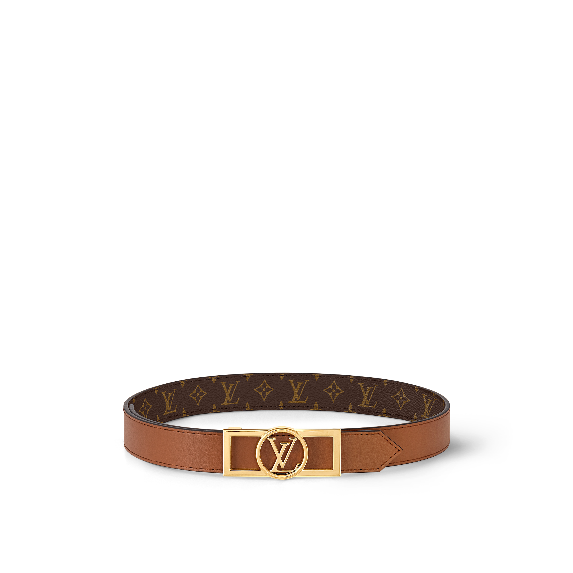 Dauphine 25mm Reversible Belt Monogram in Women