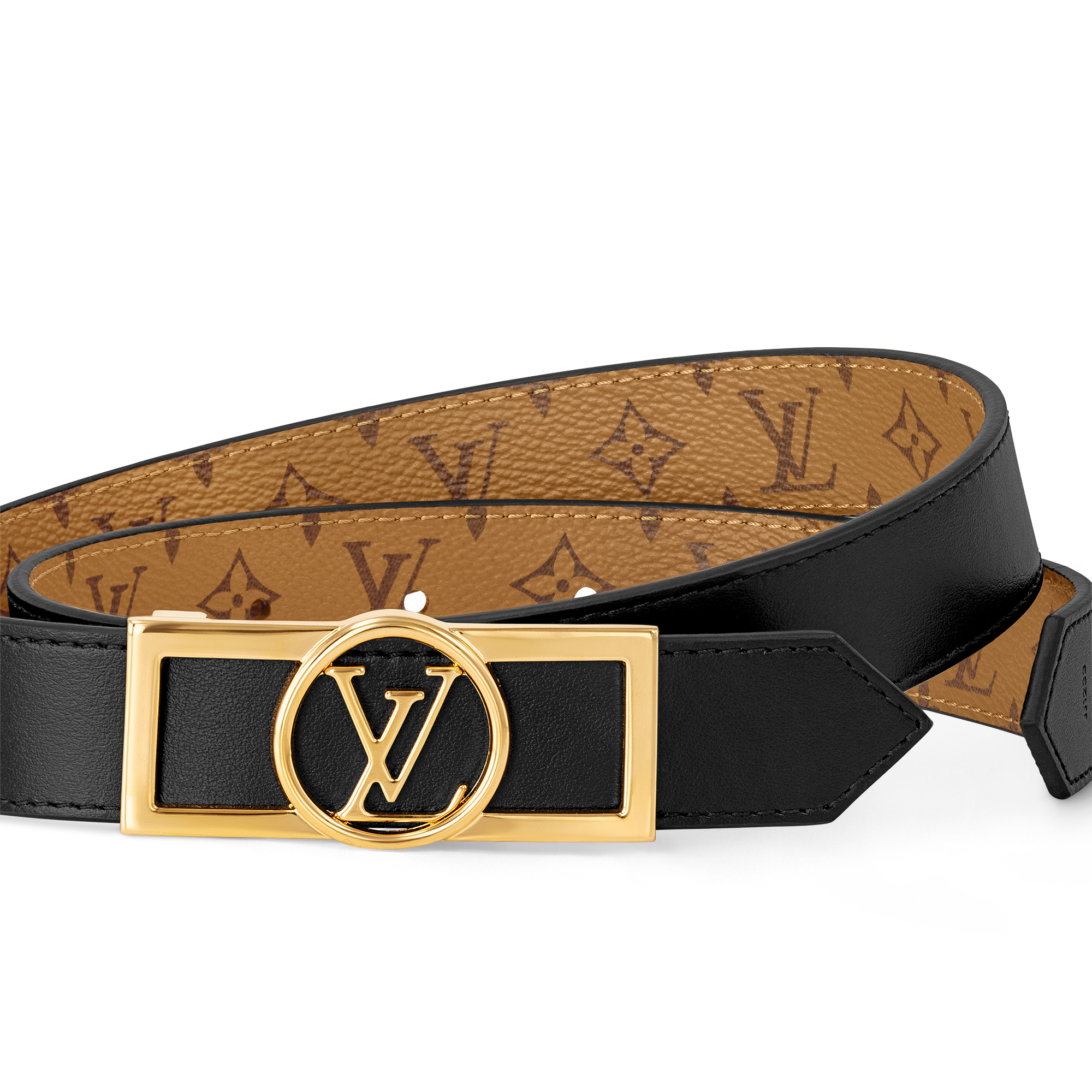 Dauphine 25mm Reversible Belt Other Monogram Canvas in Women
