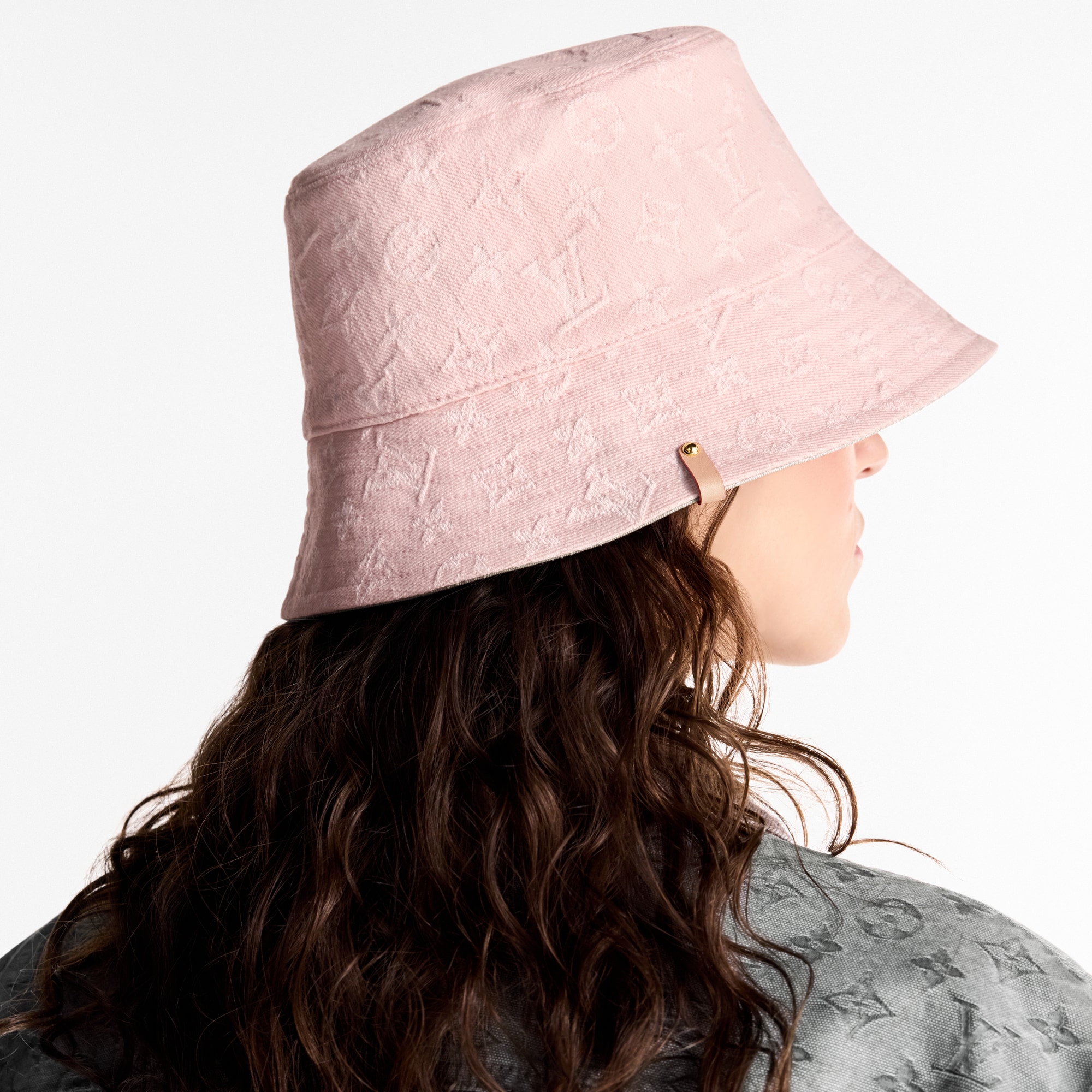Denim Bucket Hat . in Women