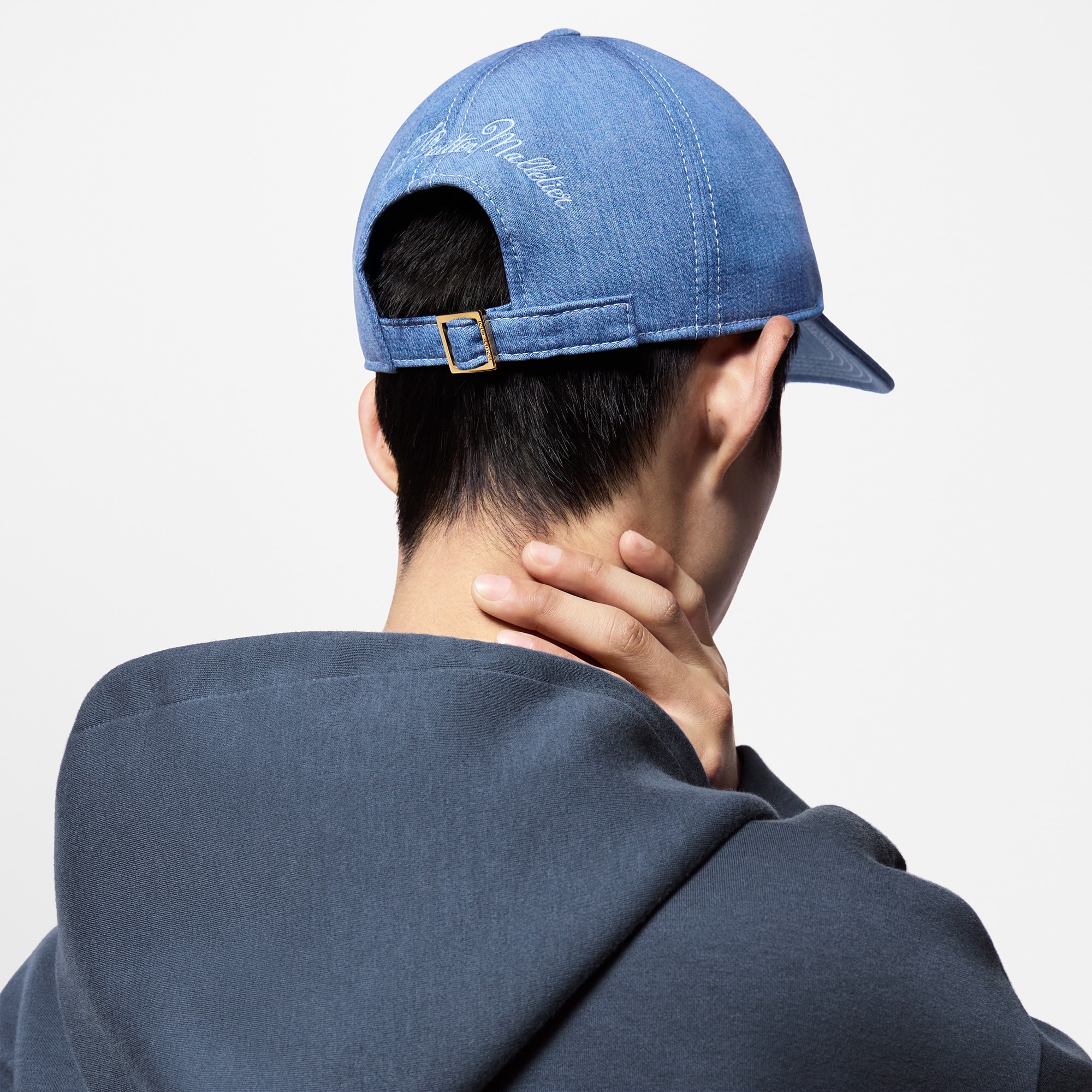 Louis Vuitton Denim Cap Louis Vuitton Monogram Denim Cap Light Blue main image 2