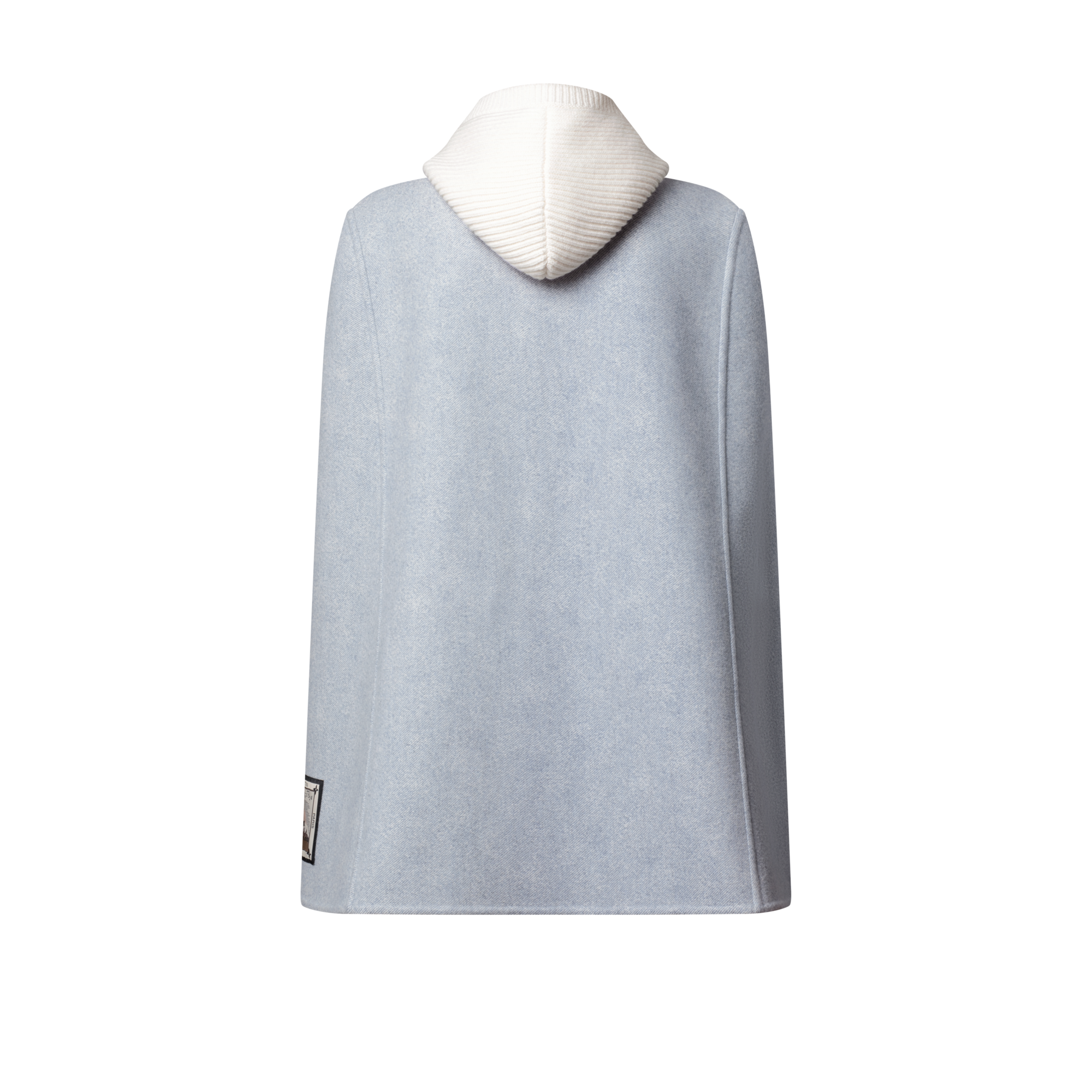 Denim-Effect Double Face Cape  in Women
