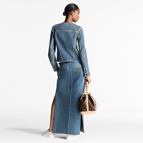 Denim Fitted Jacket in Women's Ready-to-Wear Coats and Jackets collections by Louis Vuitton (Product zoom)