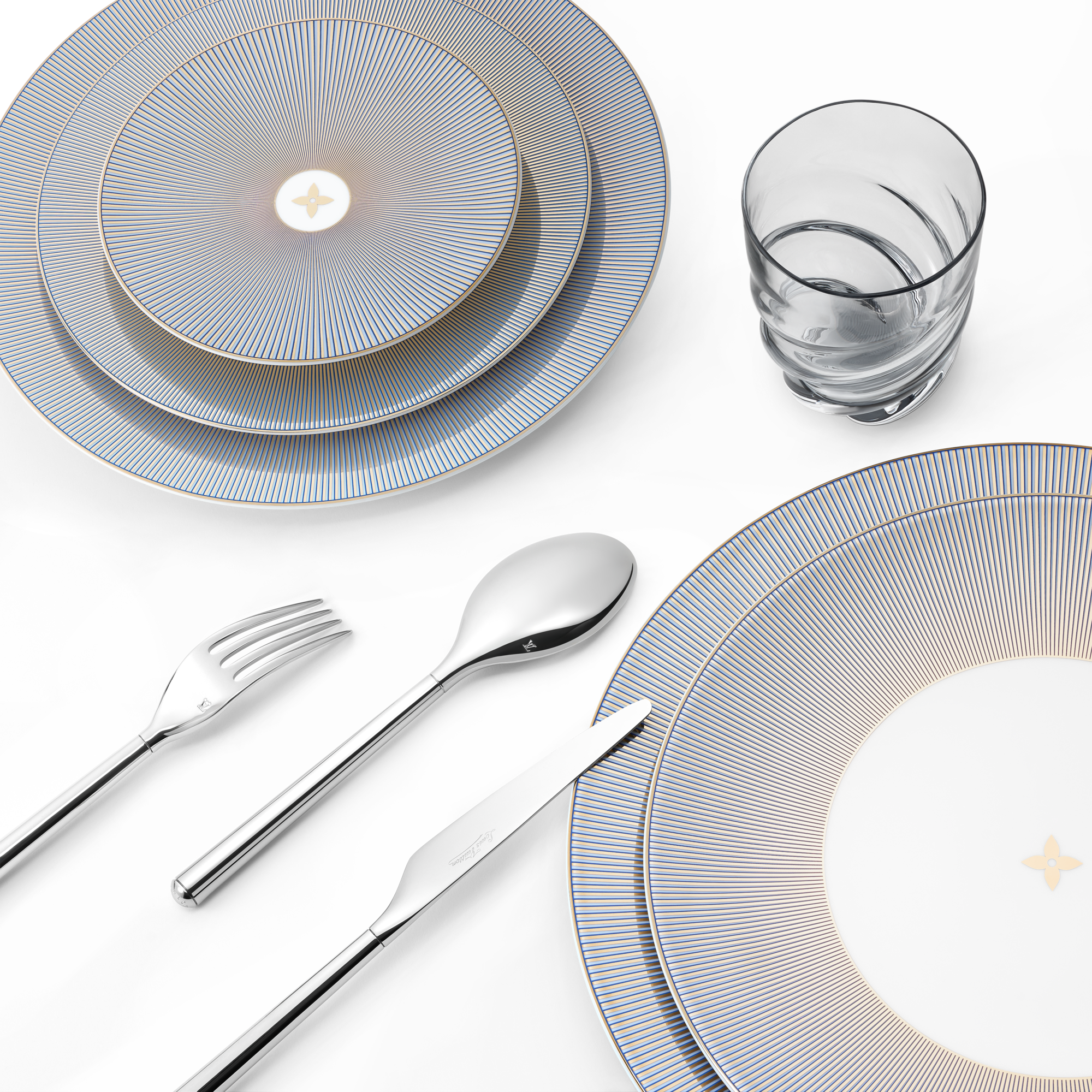 Dichroic Set Of 2 Bread Plates  in Trunks, Travel and Home