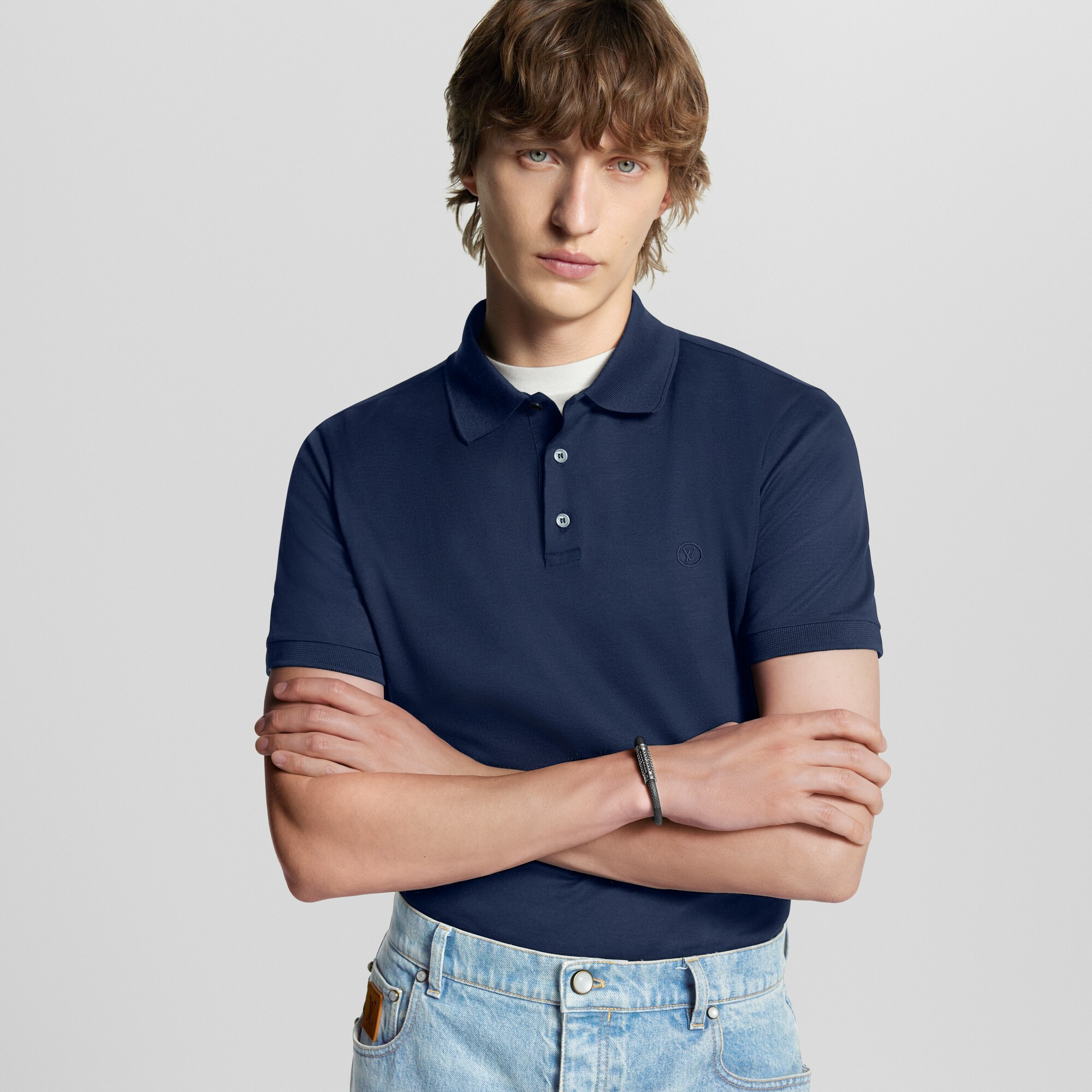 Digit Bracelet Damier Graphite in Men