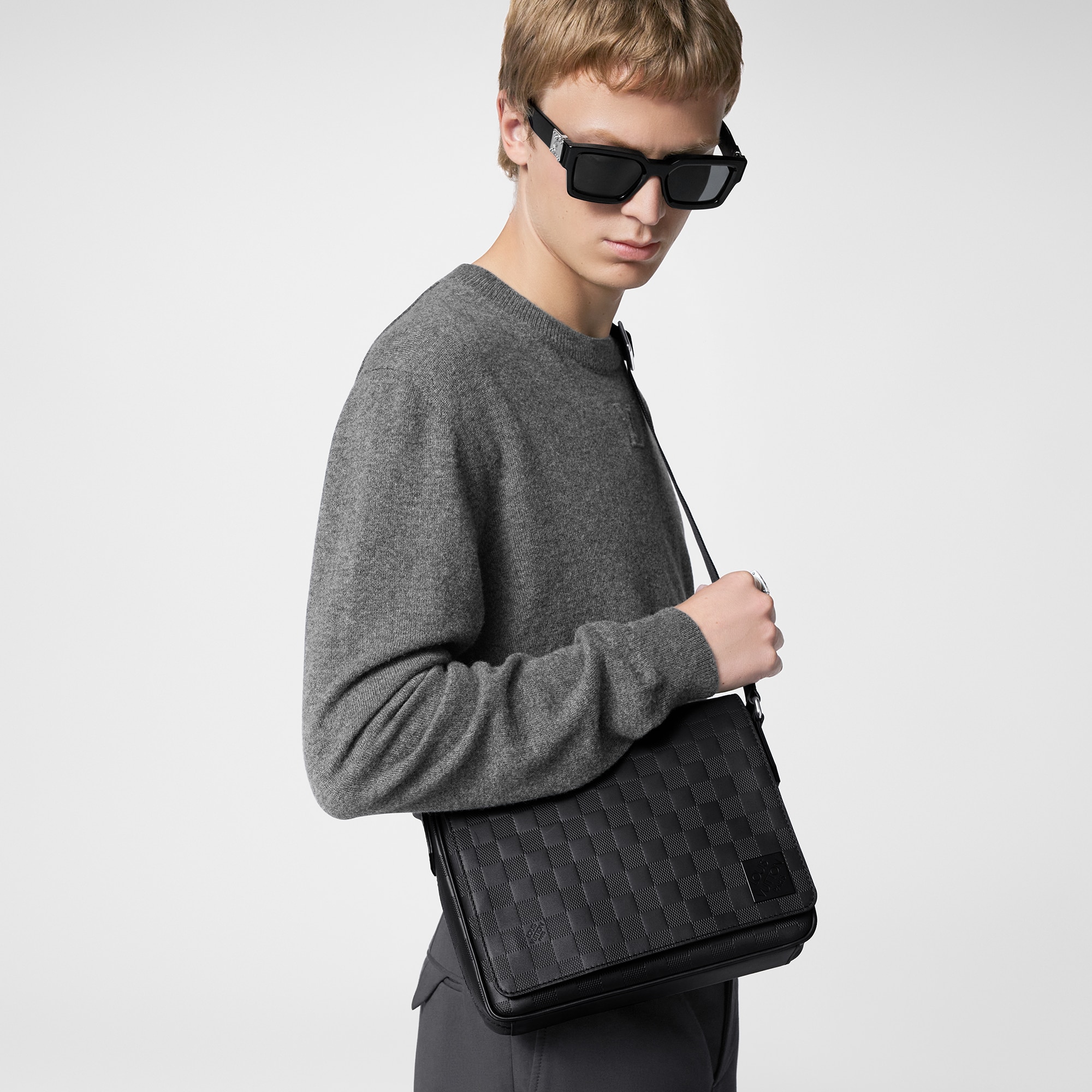 District PM Damier Infini Leather in Men