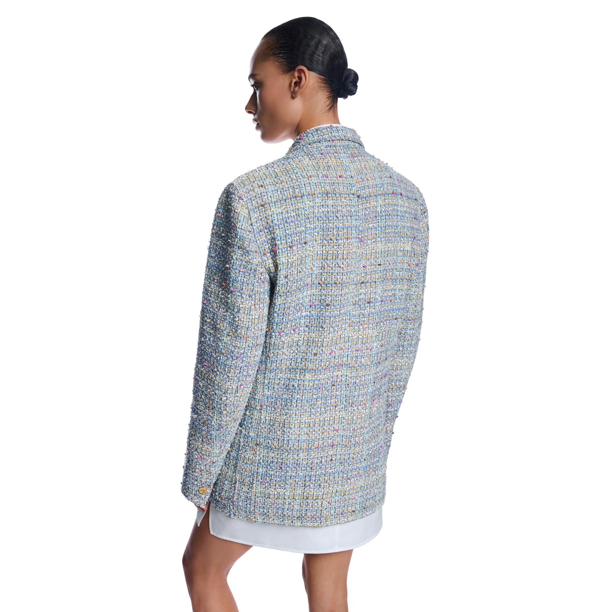 Double-Breasted Tweed Blazer  in Women
