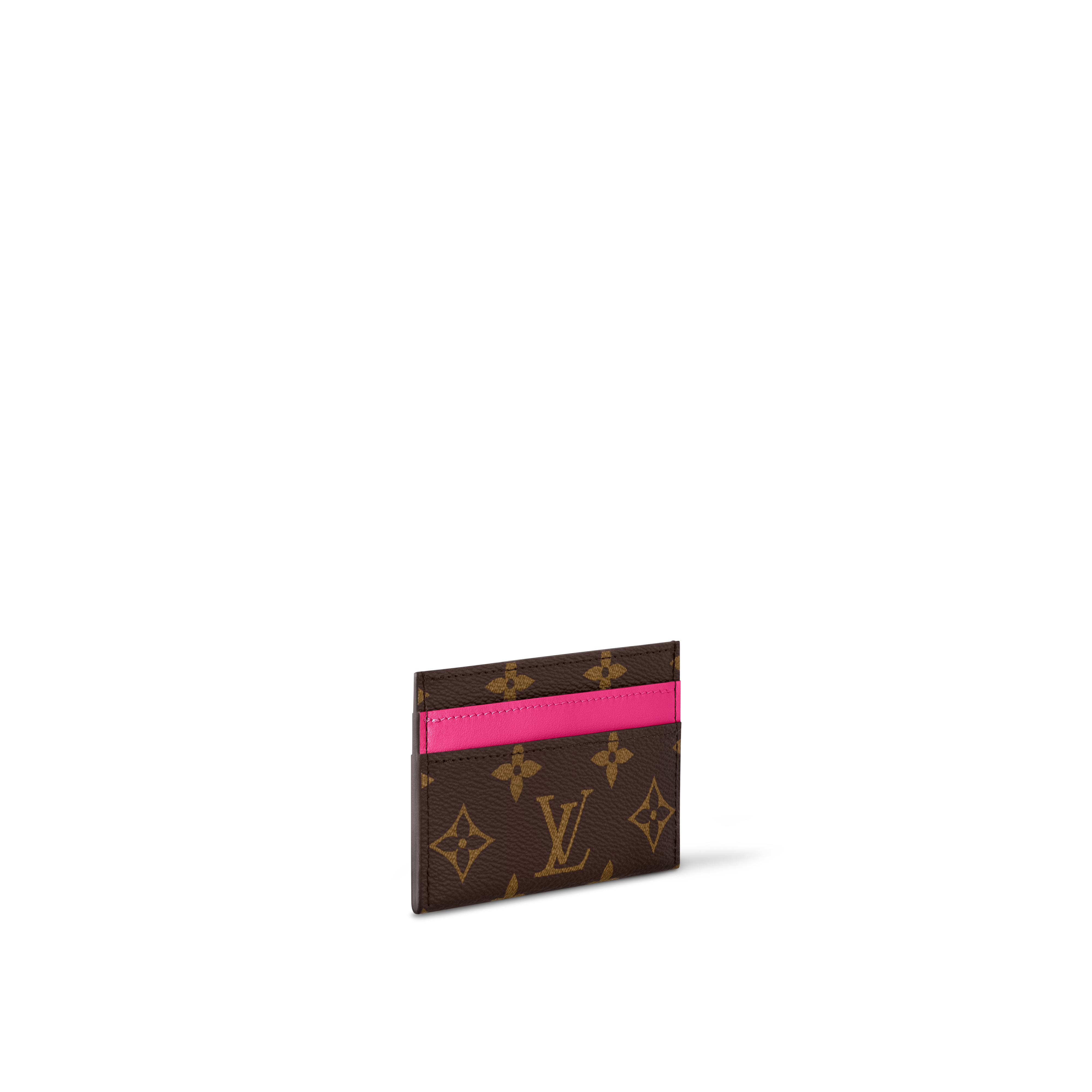Double Card Holder Monogram Macassar Canvas in Women