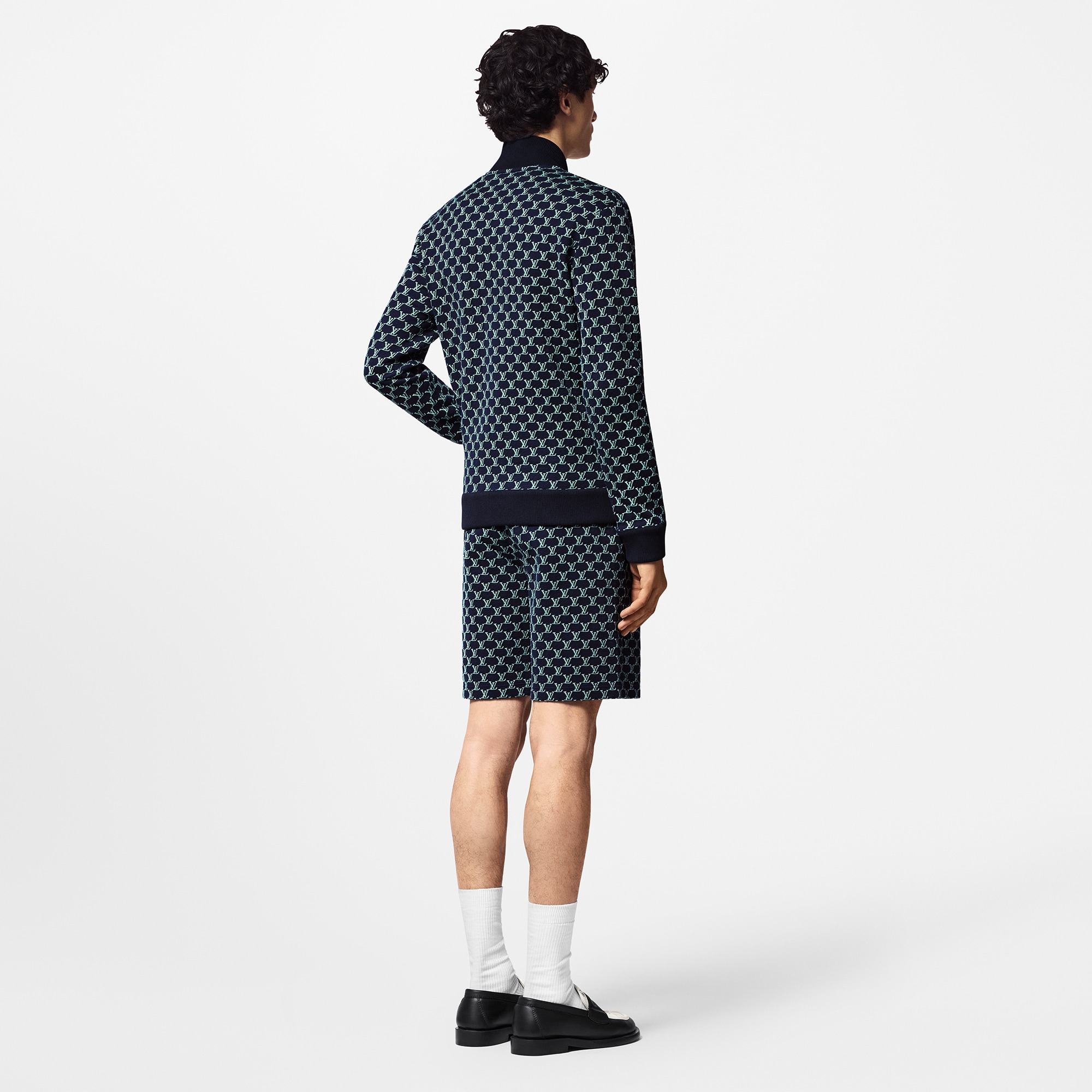 Double Face Cotton Jersey Shorts  in Men