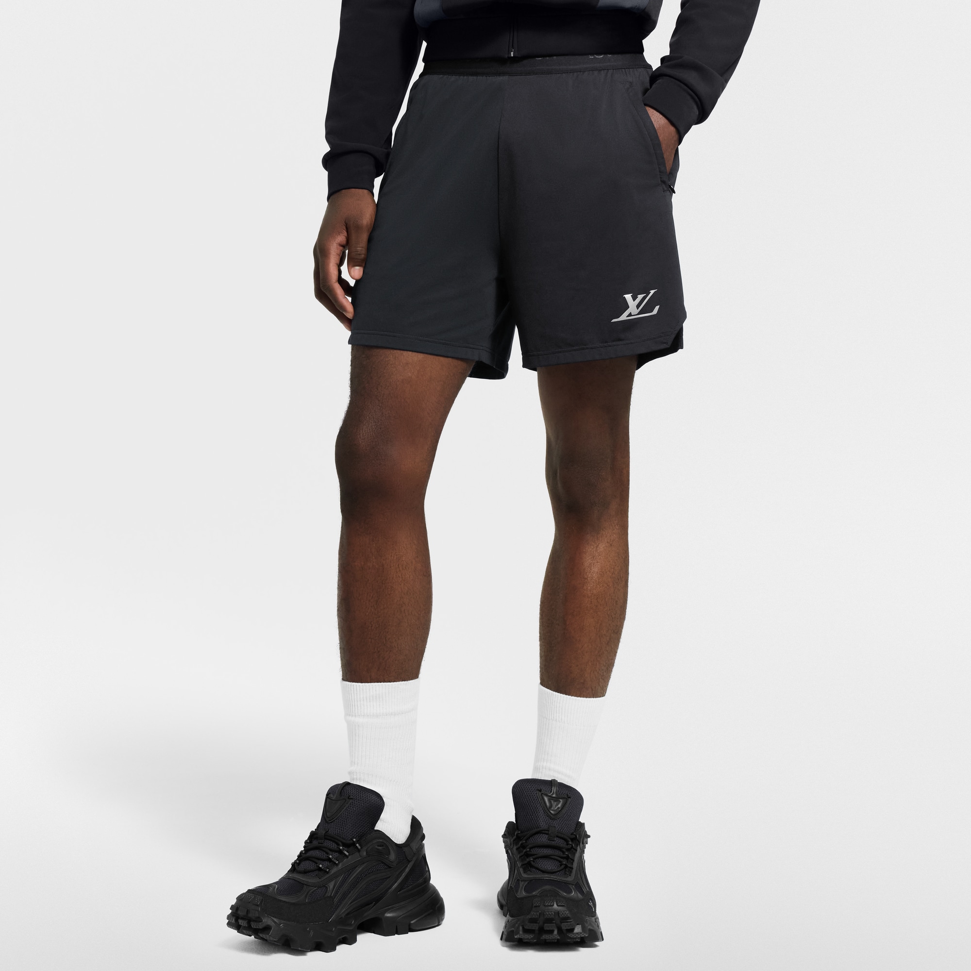 Double Layer Running Shorts  in Men