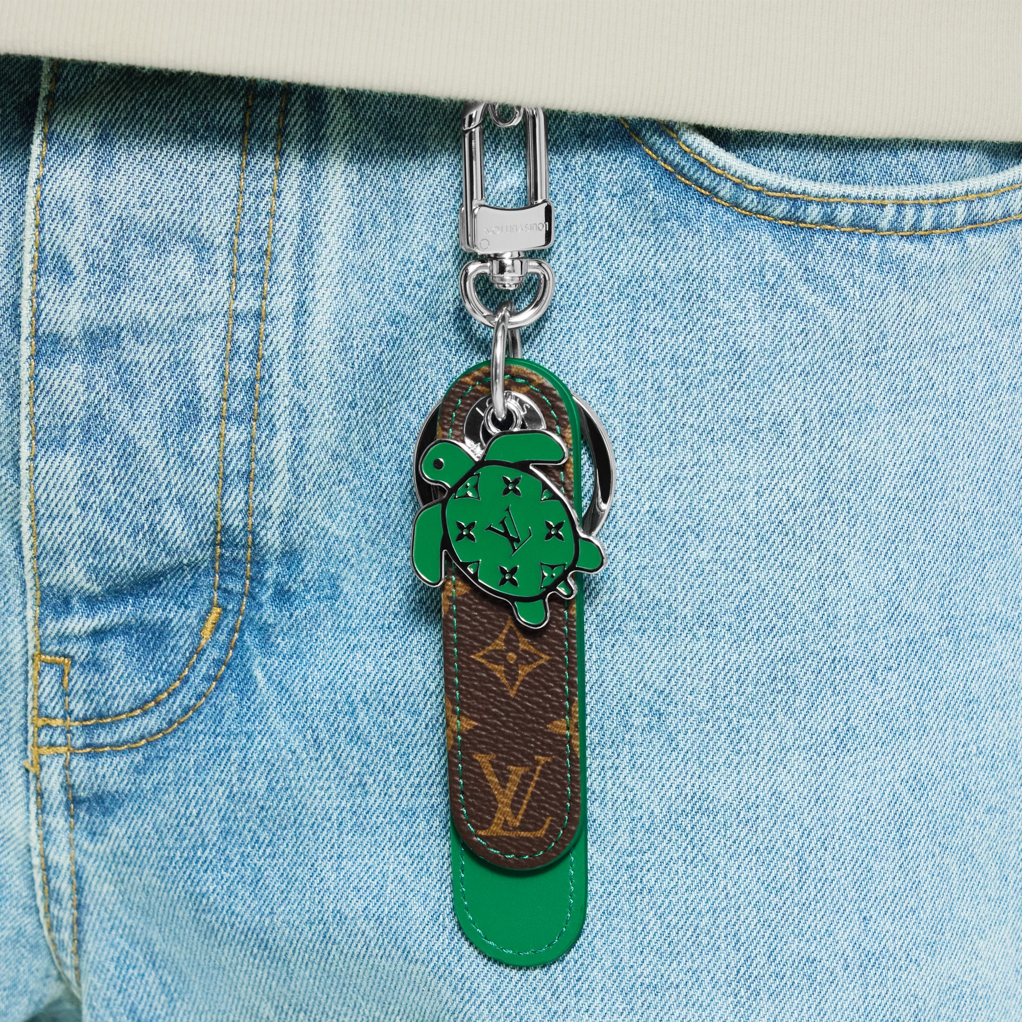 Dragonne Tab Key Holder and Bag Charm . in Men