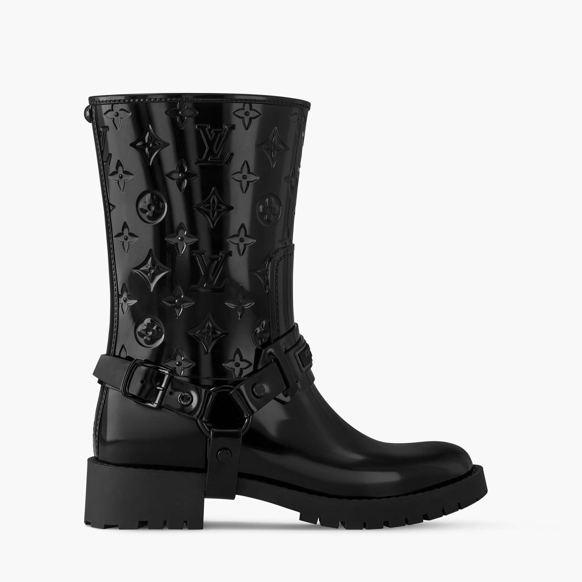 Drops Flat Half Rain Boot Shoes LOUIS VUITTON