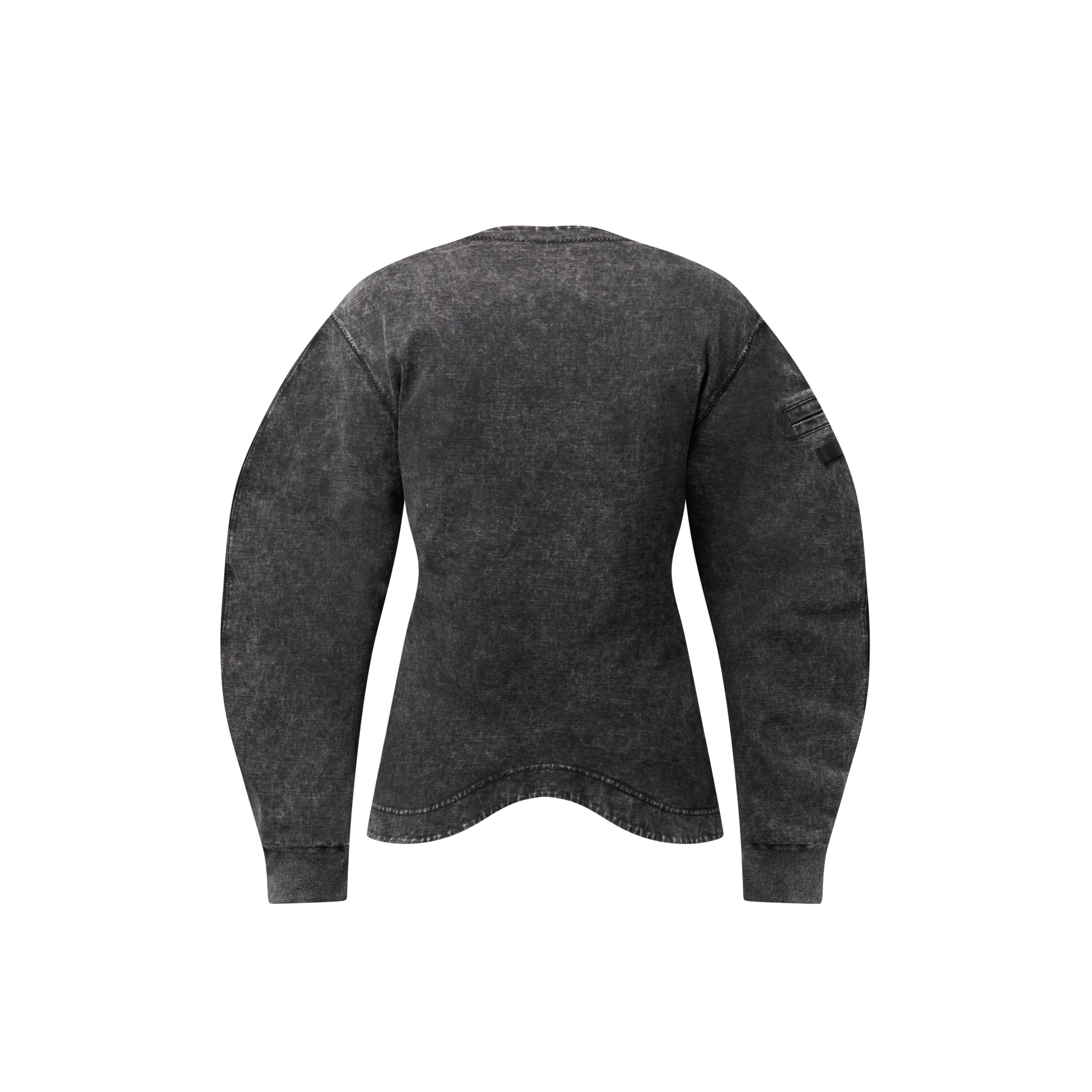 Emb L/S Top W/ Panel Button Dtl  in Women