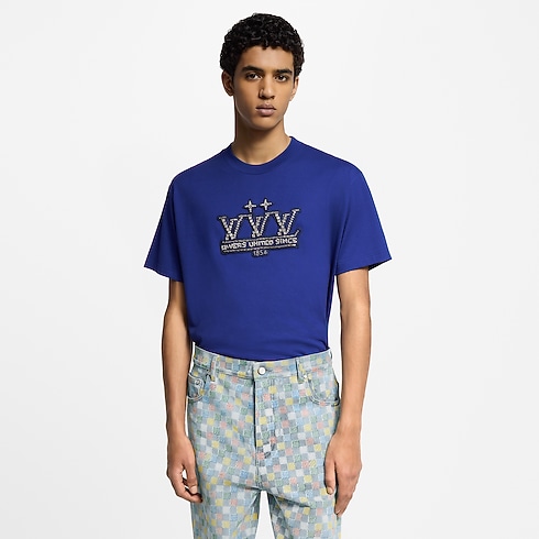 Embellished Cotton T-Shirt in Men's Ready-to-Wear T-shirts and Polos collections by Louis Vuitton (Product zoom)