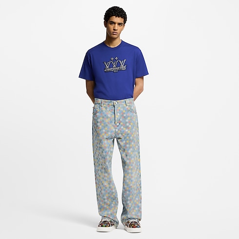 Embellished Cotton T-Shirt in Men's Ready-to-Wear T-shirts and Polos collections by Louis Vuitton (Product zoom)
