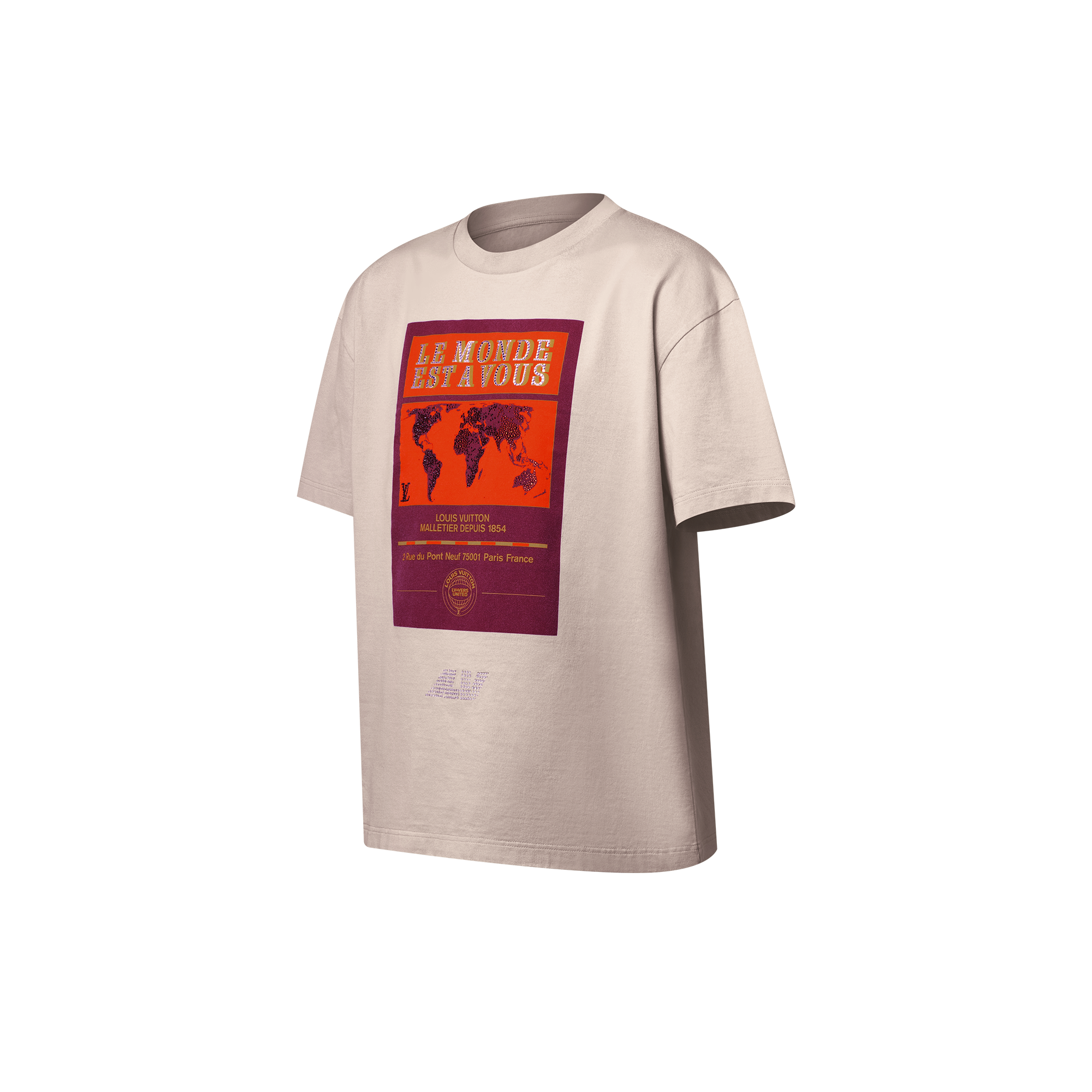 Embellished Graphic Cotton T-Shirt  in Men