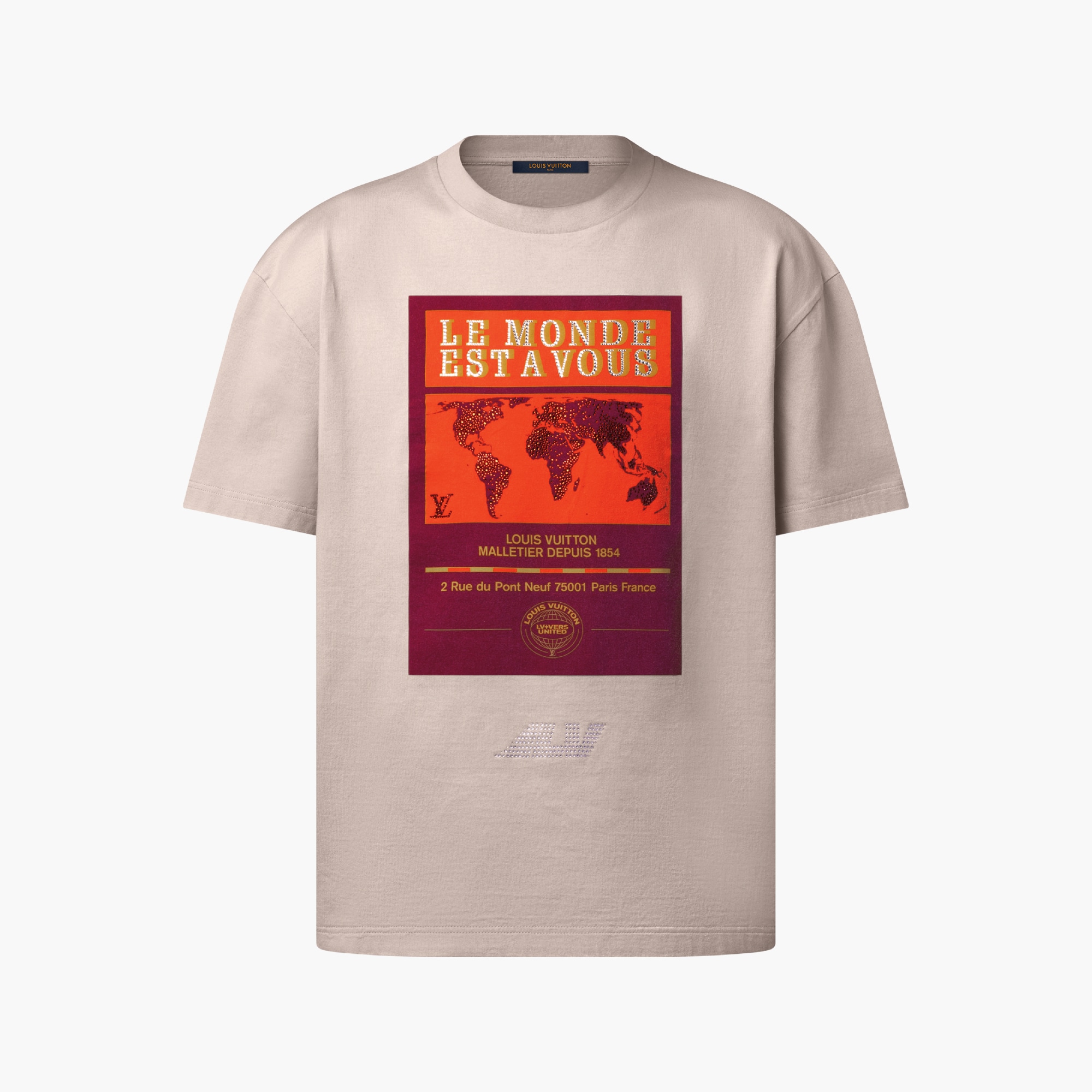 Embellished Graphic Cotton T-Shirt Ready-to-Wear LOUIS VUITTON