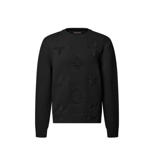 Embellished Knitted Crewneck in New's For Men LV Ski collections by Louis Vuitton (Product zoom)
