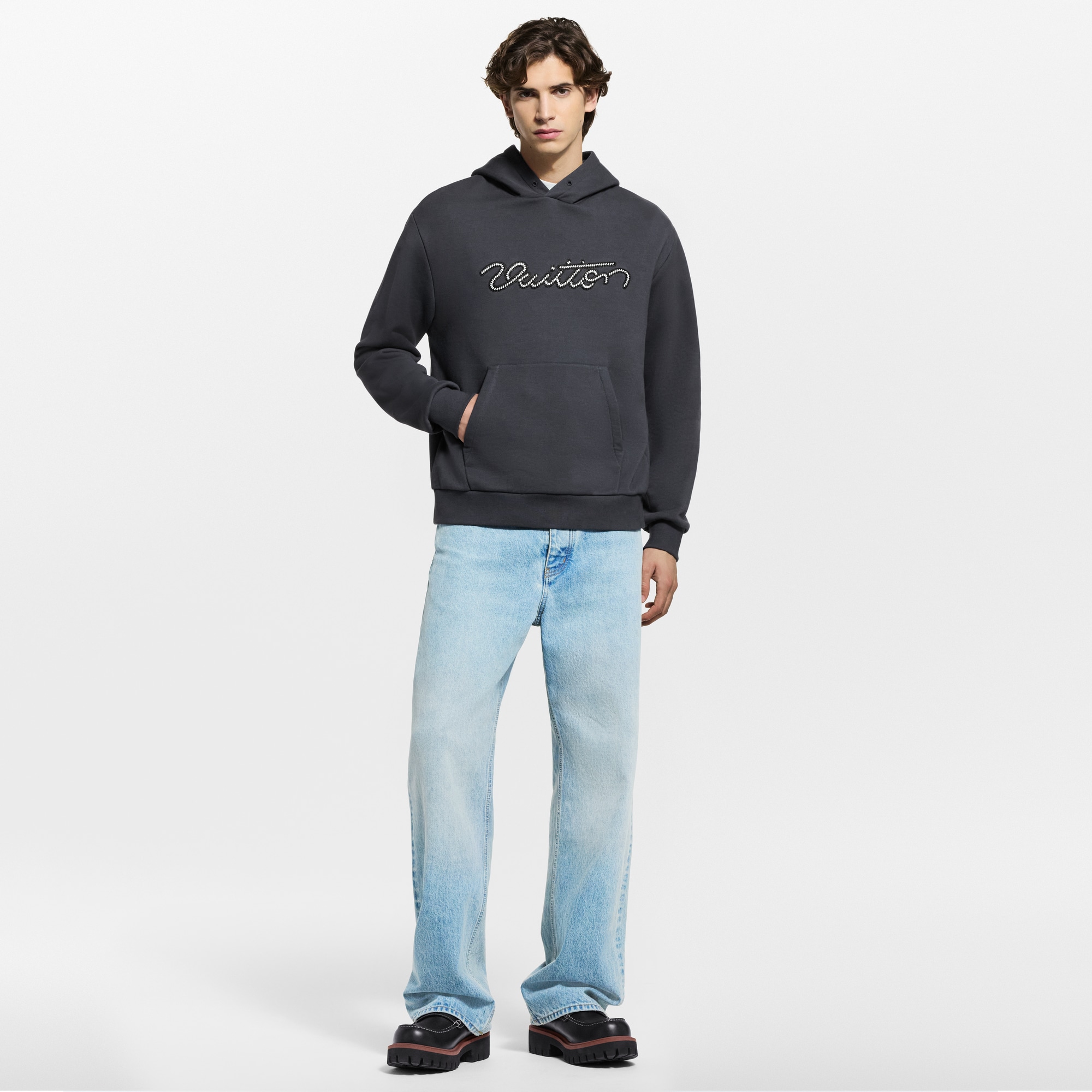 Embellished Signature Hoodie  in Men