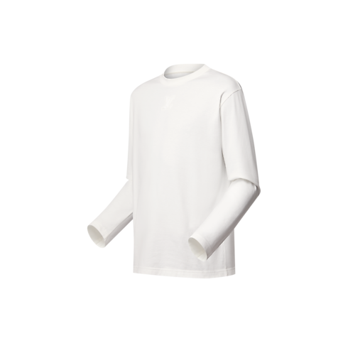 Embossed LV Long-Sleeved T-Shirt in Men's Ready-to-Wear T-shirts and Polos collections by Louis Vuitton (Product zoom)