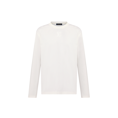 Embossed LV Long-Sleeved T-Shirt in Men's Ready-to-Wear T-shirts and Polos collections by Louis Vuitton (Product zoom)