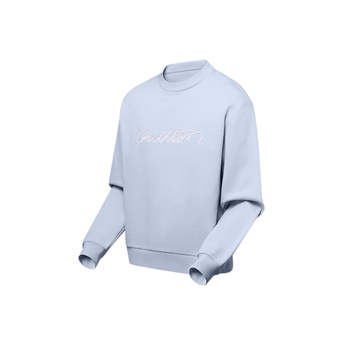 Embroidered Cotton Crewneck in Women's Ready-to-Wear Knitwear collections by Louis Vuitton (Product zoom)