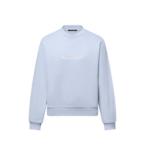 Embroidered Cotton Crewneck in Women's Ready-to-Wear Knitwear collections by Louis Vuitton (Product zoom)