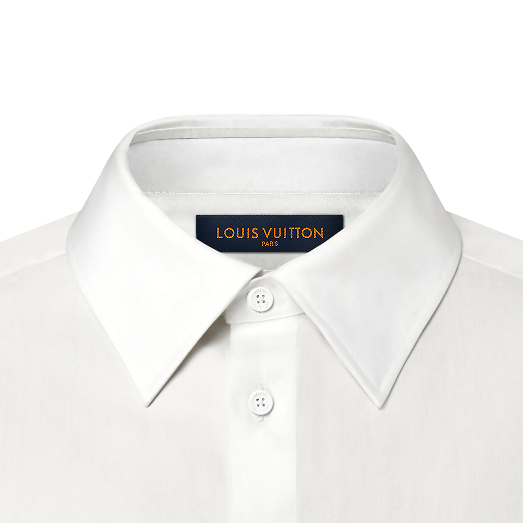 Embroidered Long-Sleeved Cotton Blend Shirt  in Men