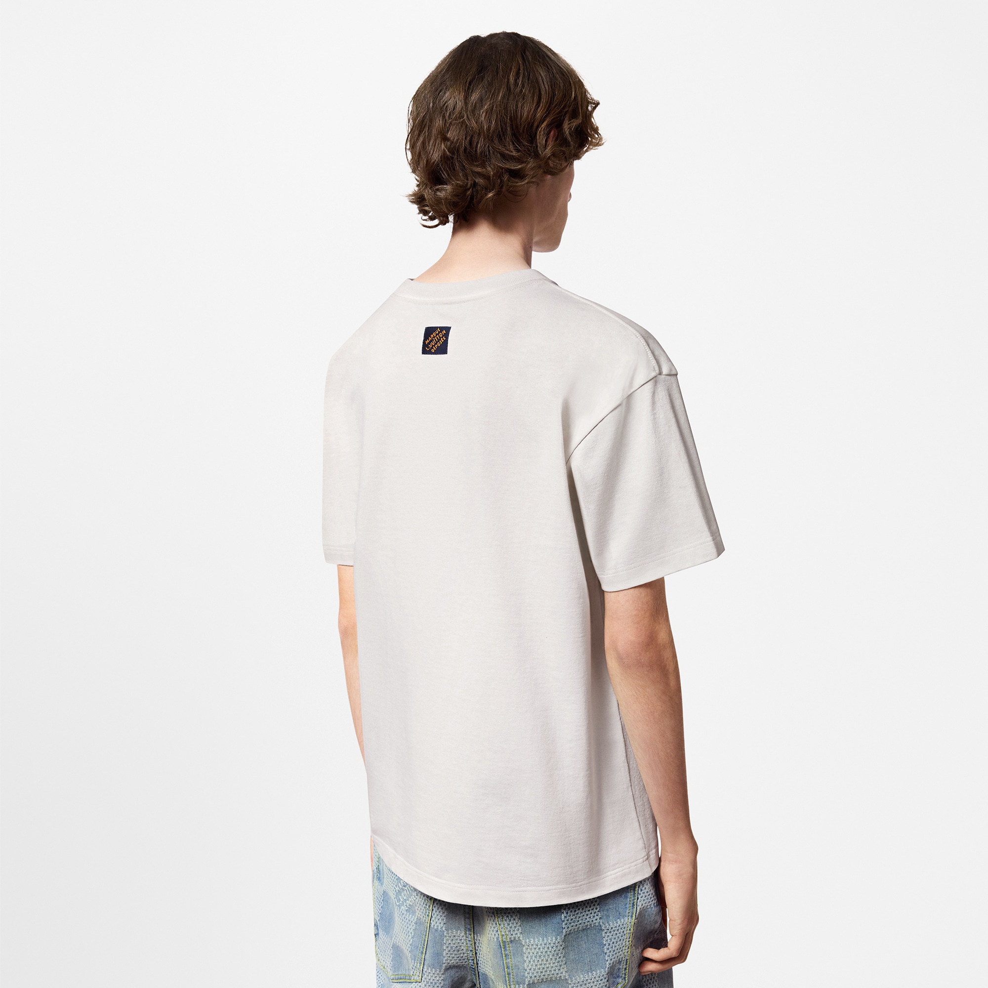 Embroidered Short-Sleeved T-Shirt  in Men