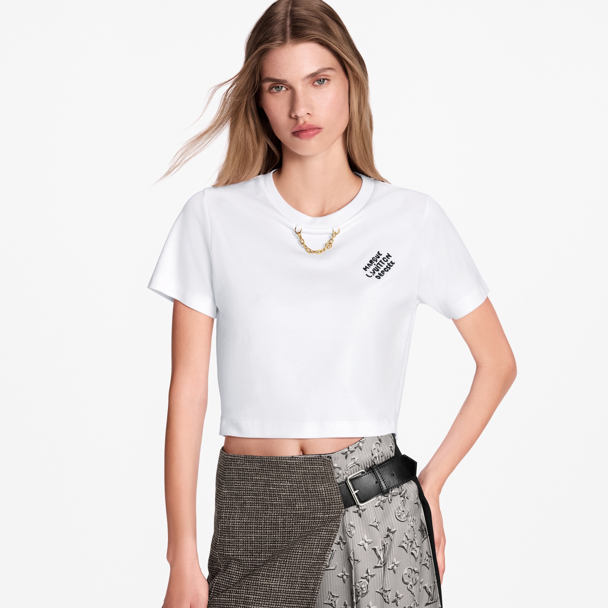 Embroidered Signature T-Shirt  in Women
