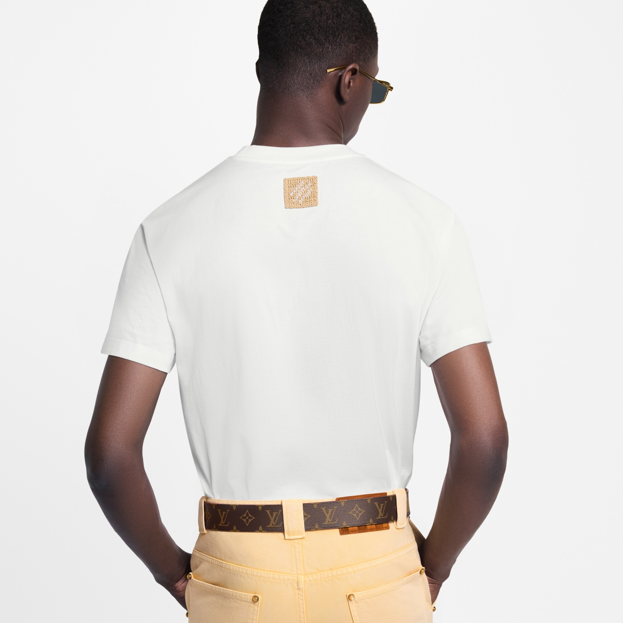 Embroidered Signature T-Shirt  in Men