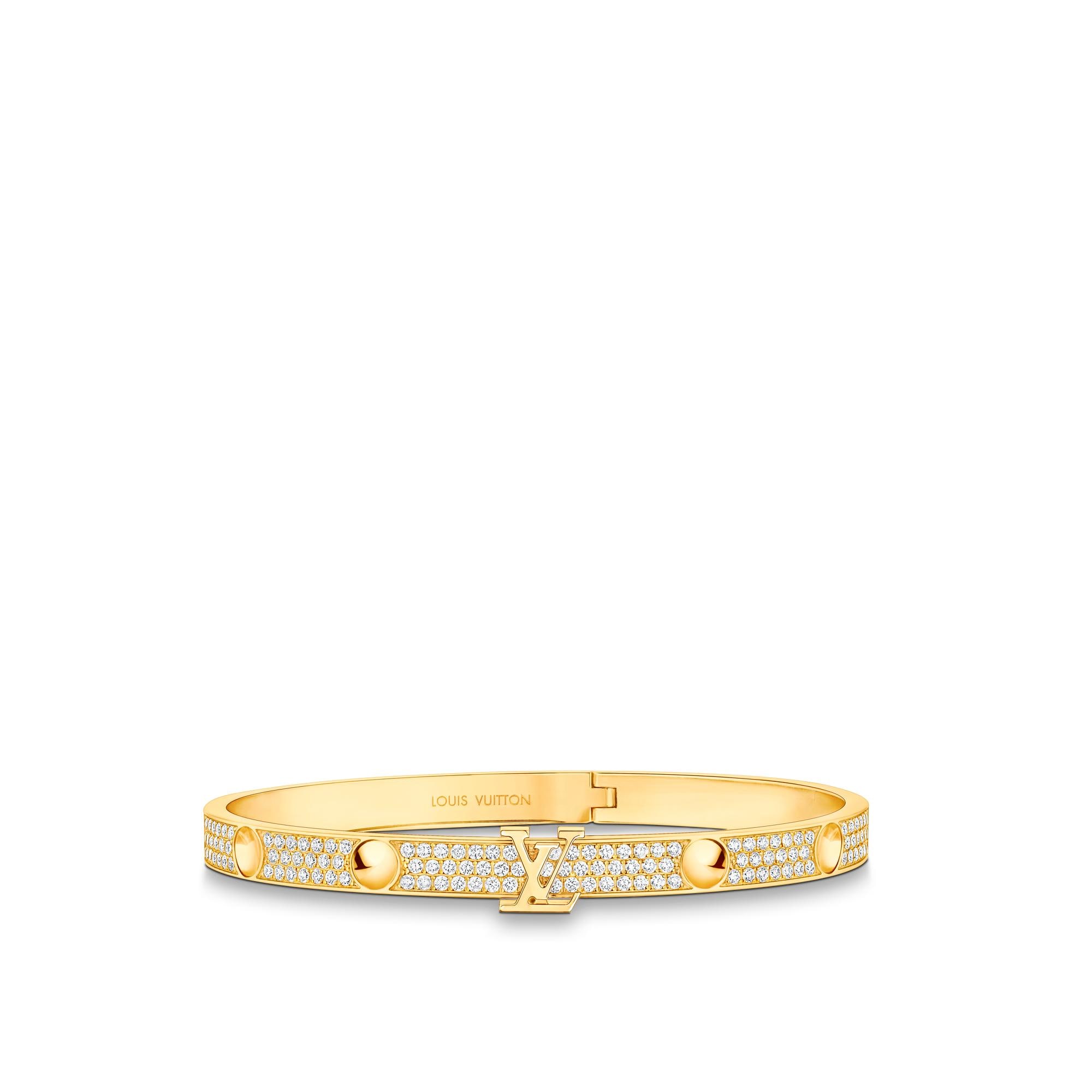 Empreinte Bangle, Yellow Gold And Pave Diamonds  in Jewellery