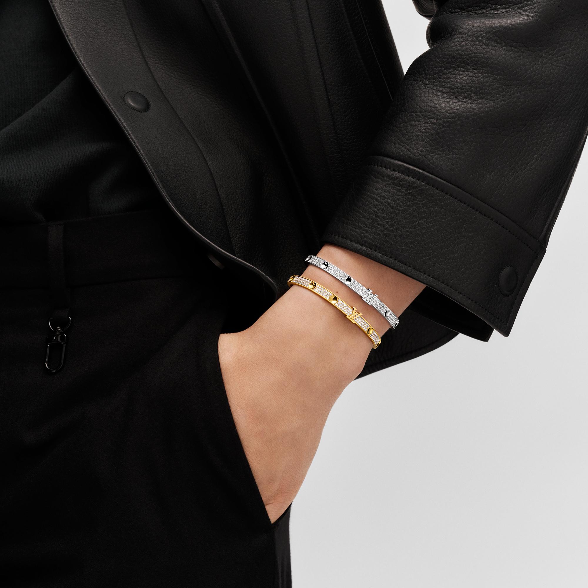 Empreinte Bangle, Yellow Gold And Pave Diamonds  in Jewellery