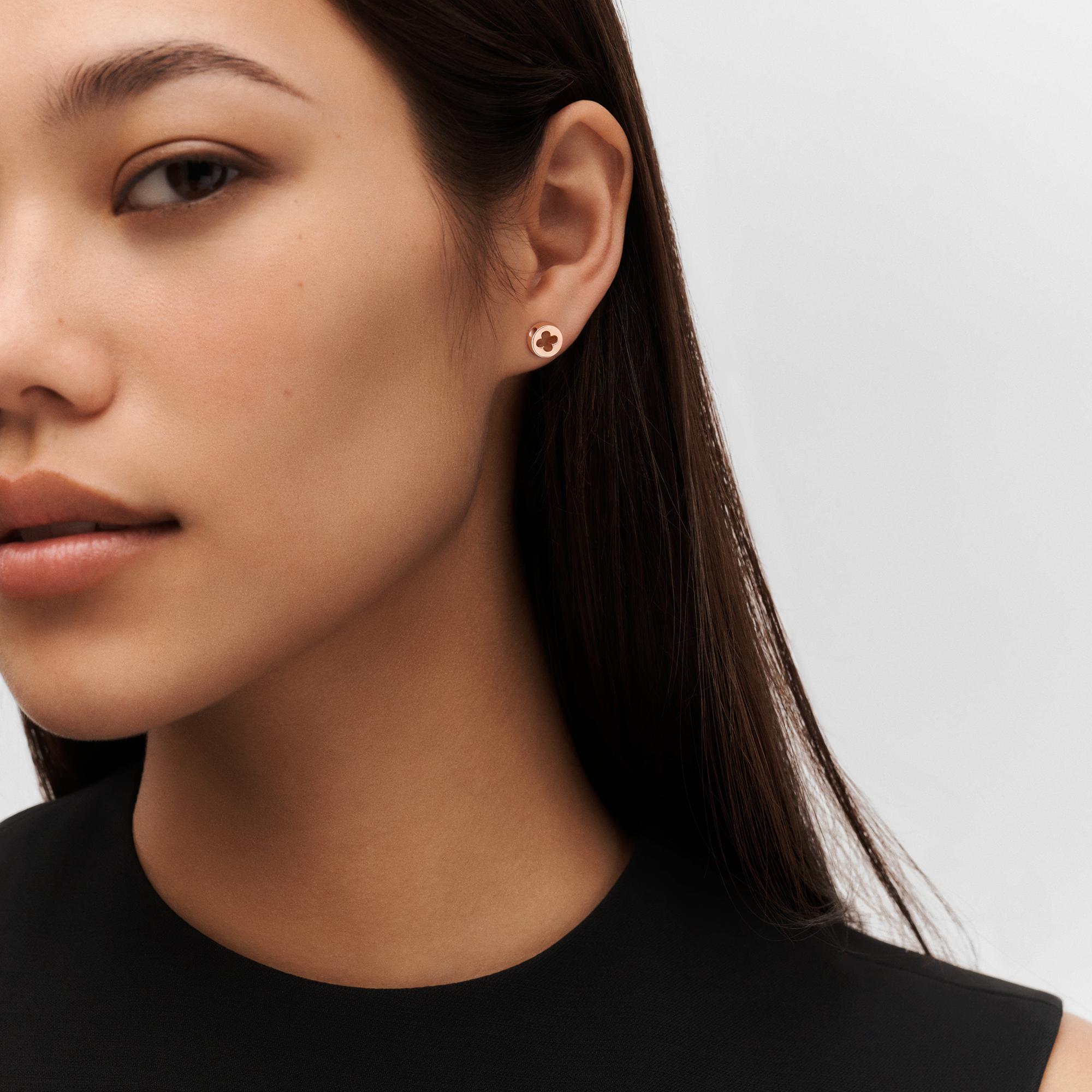 Empreinte Ear Studs, Pink Gold  in Jewellery