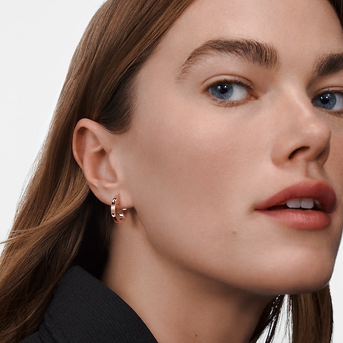 Empreinte Hoop, Pink Gold - Per Unit in Jewellery's Categories Earrings collections by Louis Vuitton (Product zoom)