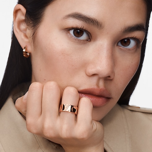 Empreinte Large Ring, Pink Gold in Jewellery's Categories All Fine Jewellery collections by Louis Vuitton (Product zoom)