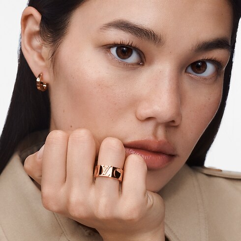 Empreinte Large Ring, Pink Gold in Jewellery's Categories All Fine Jewellery collections by Louis Vuitton (Product zoom)