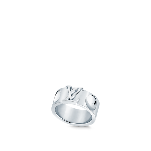 Empreinte Large Ring, White Gold in Jewellery's Categories All Fine Jewellery collections by Louis Vuitton (Product zoom)