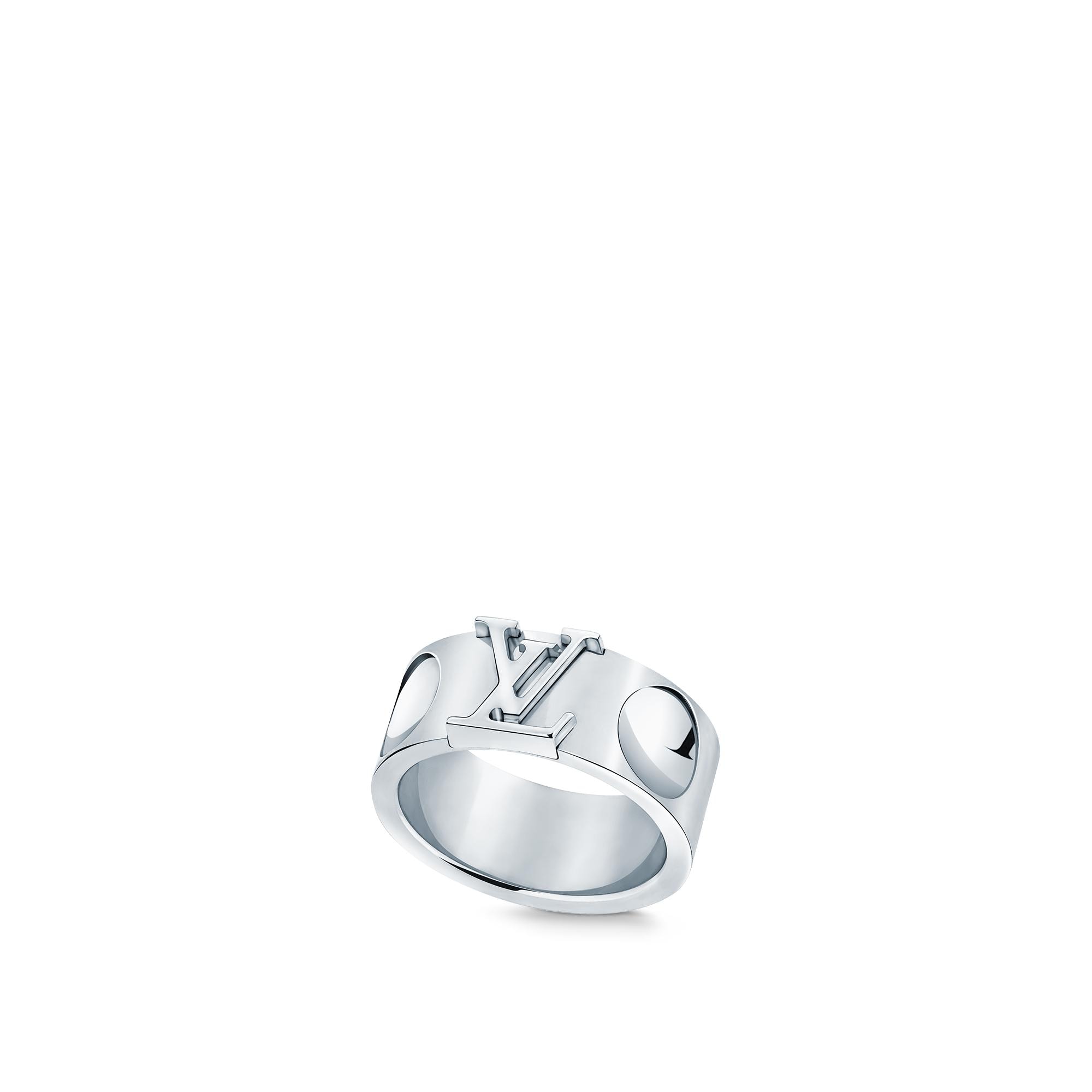 Empreinte Large Ring, White Gold  in Jewellery