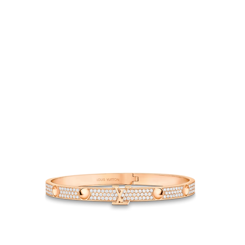 Empreinte Medium Bangle, Pink Gold and Diamonds in Jewellery's Categories All Fine Jewellery collections by Louis Vuitton (Product zoom)