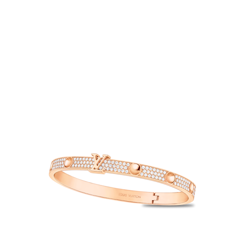 Empreinte Medium Bangle, Pink Gold and Diamonds in Jewellery's Categories All Fine Jewellery collections by Louis Vuitton (Product zoom)