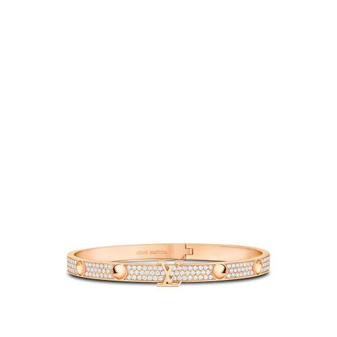 Empreinte Medium Bangle, Pink Gold and Diamonds in Jewellery's Categories All Fine Jewellery collections by Louis Vuitton (Product zoom)