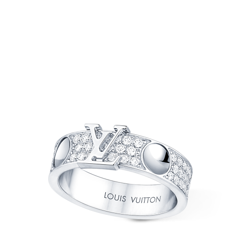 Empreinte Medium Ring, White Gold and Diamonds in Jewellery's Categories Rings collections by Louis Vuitton (Product zoom)